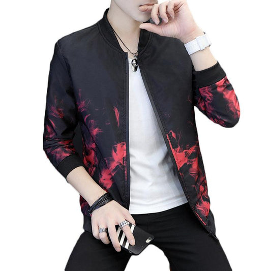 Cultivate One's Morality Collar Printed Coat Jackets Men - Cruish Home