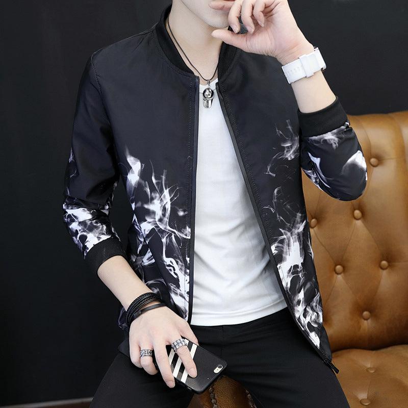 Cultivate One's Morality Collar Printed Coat Jackets Men - Cruish Home