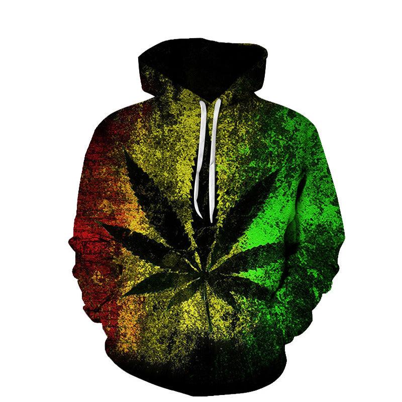 Beach Maple Leaf Couples Sport Sweaters Men And Women Casual Hoodies - Cruish Home