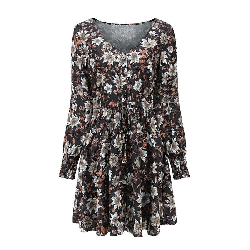 Women Floral Boho Party Dress Sexy Ladies Clothes Dresses - Cruish Home