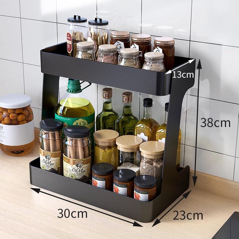 Kitchen Shelf Countertop Double-layer Household Multifunctional - Cruish Home