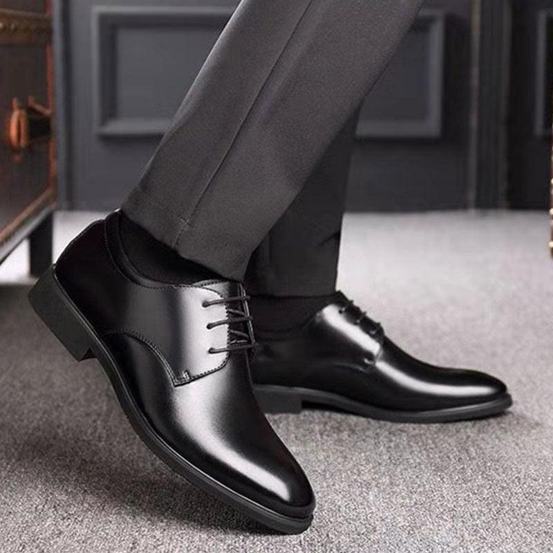 Mazefeng Men Leather Shoes Casual Top Quality Oxfords Men Genuine Leather Dress Shoes Business Formal Shoe Plus Size Wedding 44 - Cruish Home