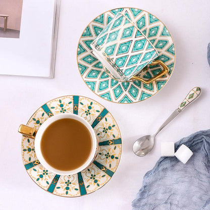 Serene Turkish Style Cup and Saucer Set - Cruish Home