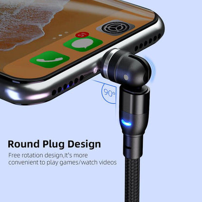 Data Cable 540 Degree Blind Suction Round Magnetic Charging Cable Three-in-one Bent Magnetic Cable - Cruish Home