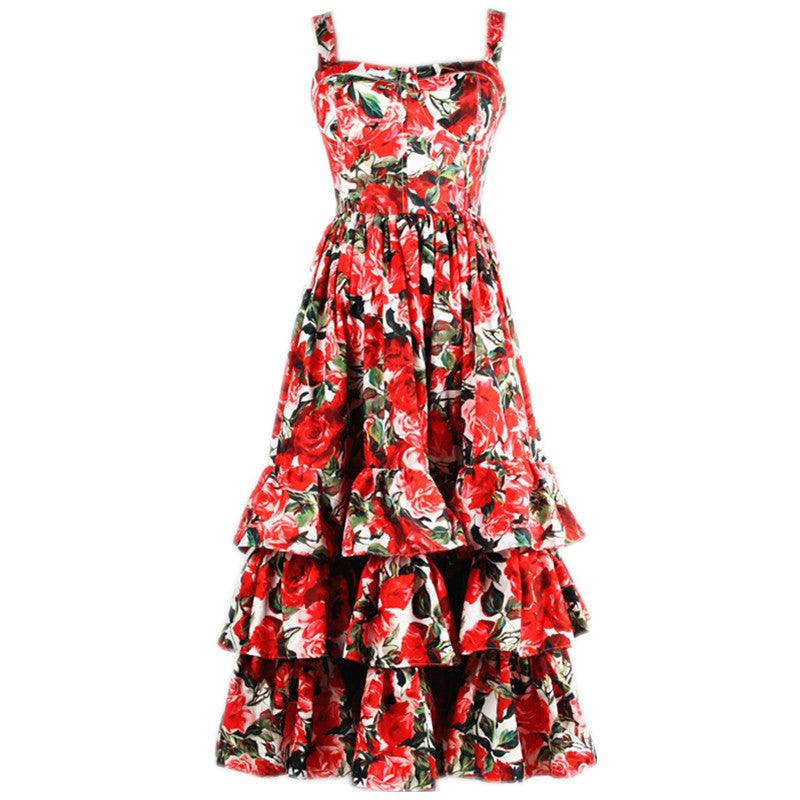 European And American Catwalk Cake Dress - Cruish Home