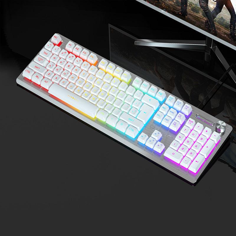 Wolftu Outer Code Spot Supports Usb Mixed Color Mechanical Axis Gaming Wired Keyboard - Cruish Home