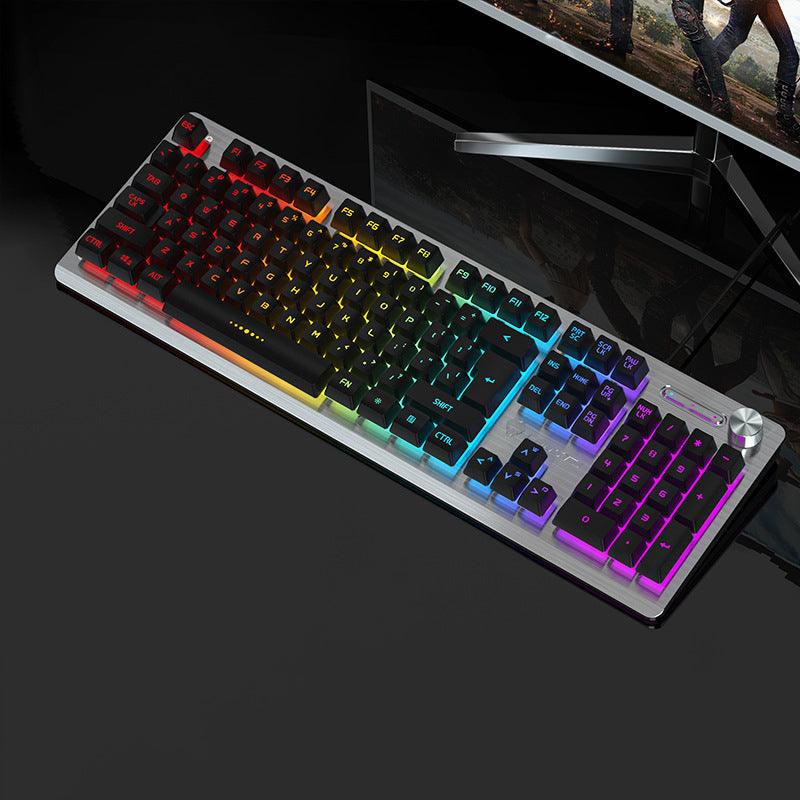 Wolftu Outer Code Spot Supports Usb Mixed Color Mechanical Axis Gaming Wired Keyboard - Cruish Home