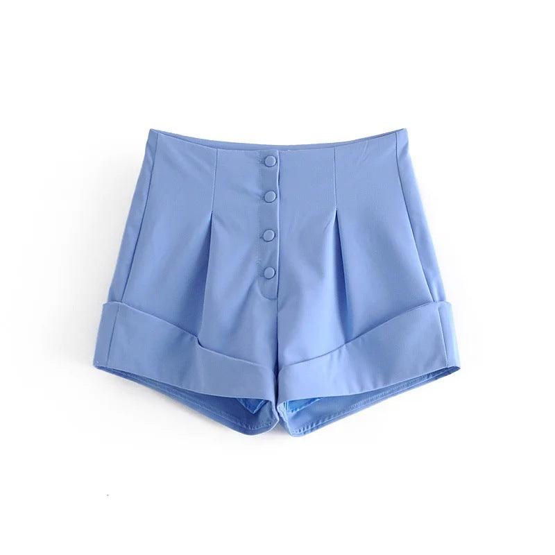European And American Women's Wholesale Casual Suits, New One-button Suit Jacket Strapless Suspenders Cuffed Shorts - Cruish Home