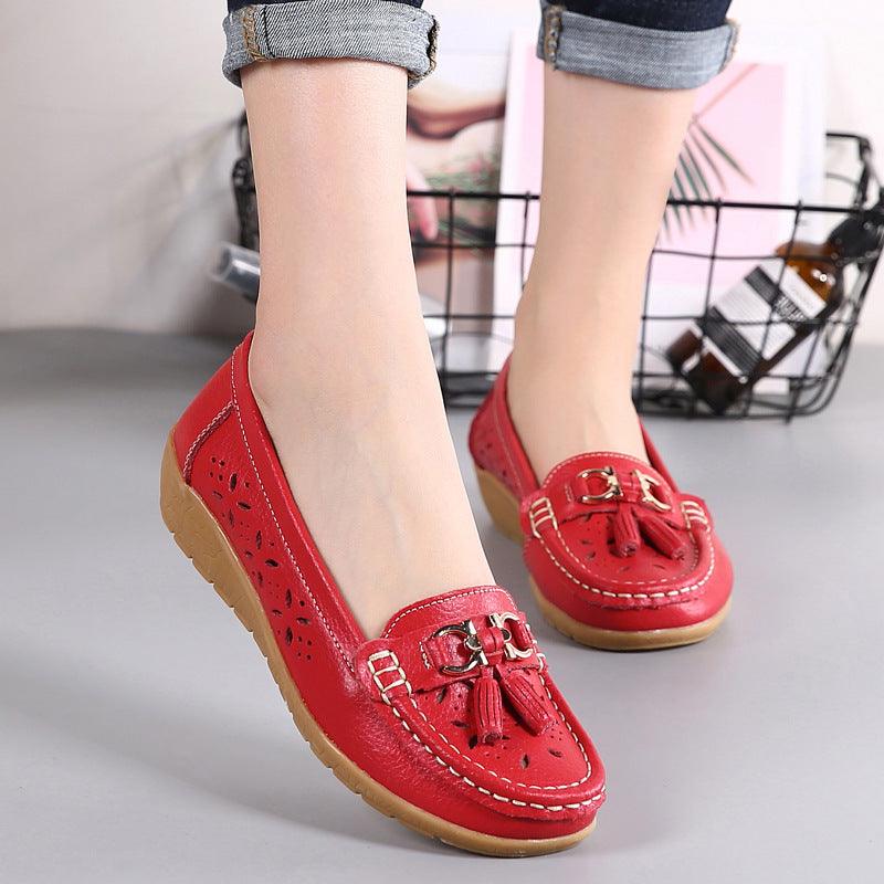 Flat-soled Peas Shoes All-match Comfortable Soft Sole Women's Single Shoes - Cruish Home