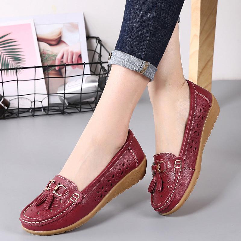 Flat-soled Peas Shoes All-match Comfortable Soft Sole Women's Single Shoes - Cruish Home