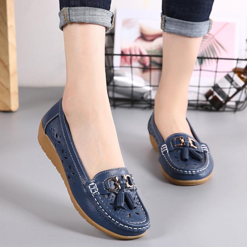 Flat-soled Peas Shoes All-match Comfortable Soft Sole Women's Single Shoes - Cruish Home