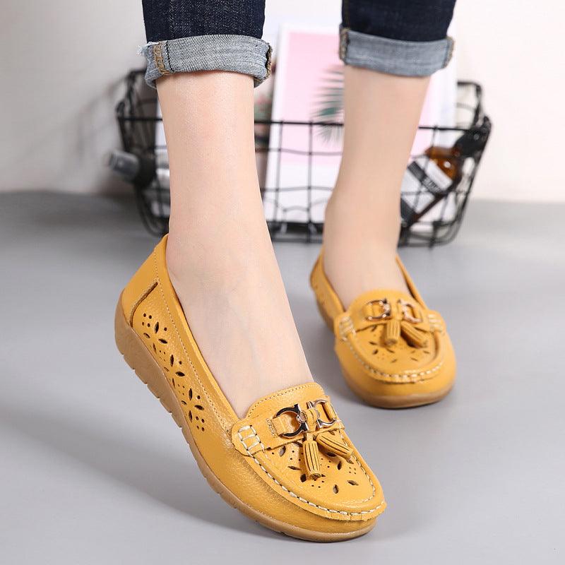 Flat-soled Peas Shoes All-match Comfortable Soft Sole Women's Single Shoes - Cruish Home