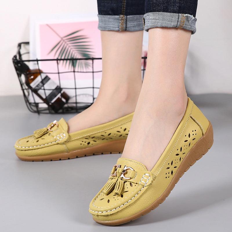 Flat-soled Peas Shoes All-match Comfortable Soft Sole Women's Single Shoes - Cruish Home