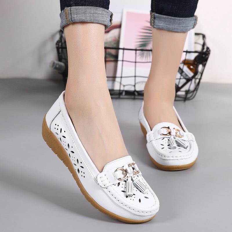 Flat-soled Peas Shoes All-match Comfortable Soft Sole Women's Single Shoes - Cruish Home