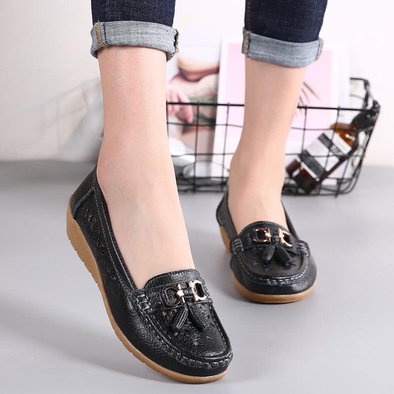 Flat-soled Peas Shoes All-match Comfortable Soft Sole Women's Single Shoes - Cruish Home