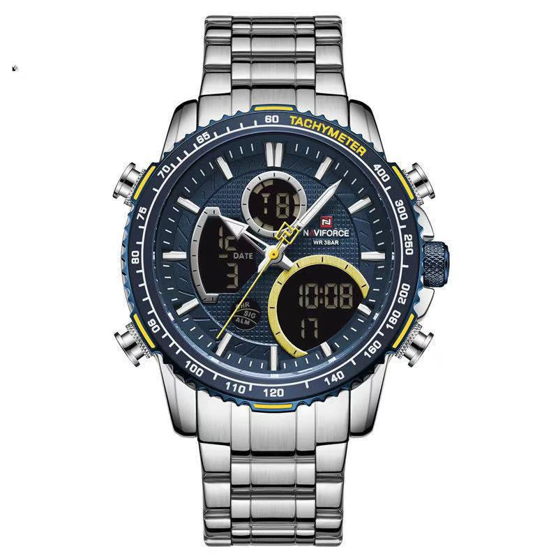 Men'S Business Quartz Watch Multifunctional Electronic Fashion Waterproof Watch