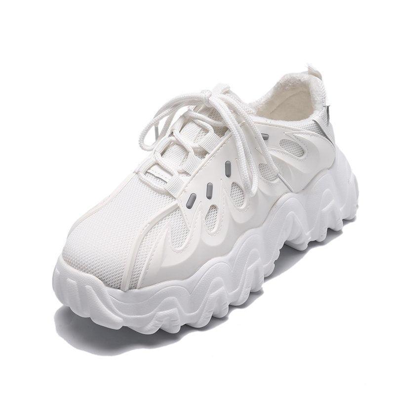 Daddy Shoes Women's New Spring And Autumn Korean Thick Soled Leisure Sports Shoes Women's Interior High Fashion Shoes - Cruish Home