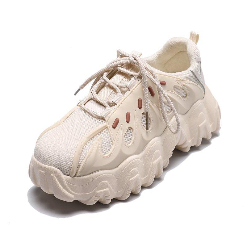 Daddy Shoes Women's New Spring And Autumn Korean Thick Soled Leisure Sports Shoes Women's Interior High Fashion Shoes - Cruish Home