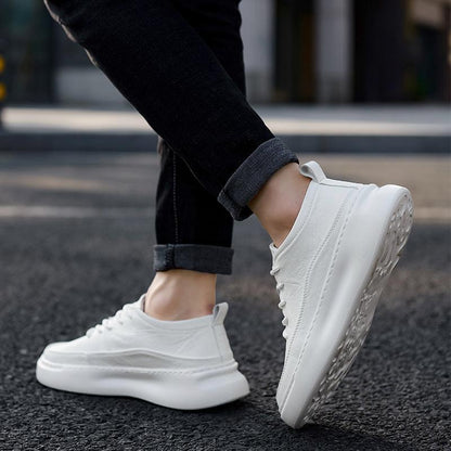 High-Top Shoes Men'S Shoes Autumn Board Shoes Trend Korean Wild Casual Shoes Men'S Trendy Shoes White Shoes Winter - Cruish Home