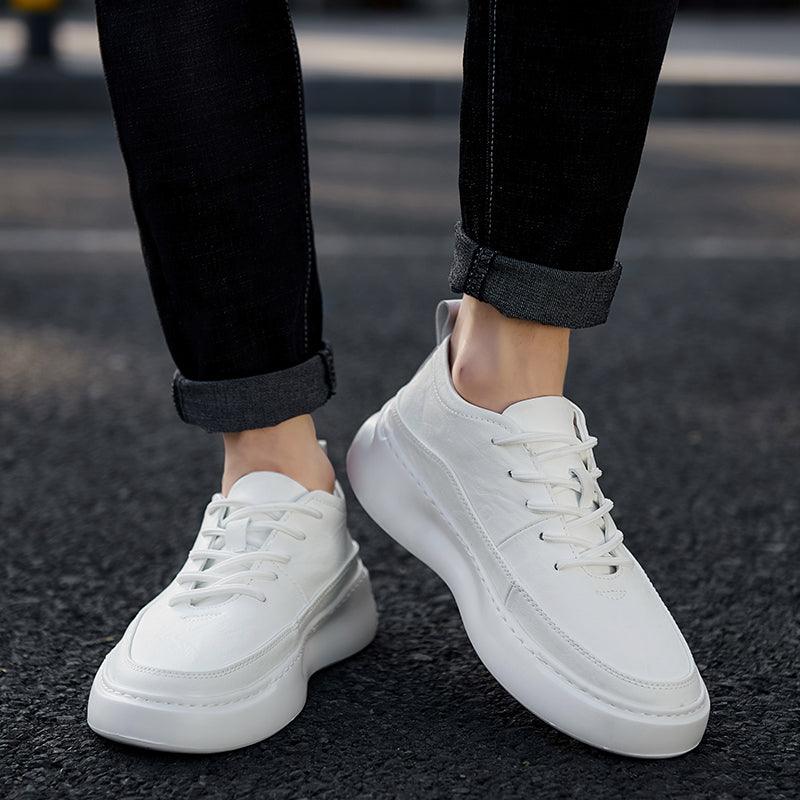 High-Top Shoes Men'S Shoes Autumn Board Shoes Trend Korean Wild Casual Shoes Men'S Trendy Shoes White Shoes Winter - Cruish Home