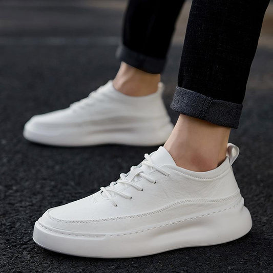 High-Top Shoes Men'S Shoes Autumn Board Shoes Trend Korean Wild Casual Shoes Men'S Trendy Shoes White Shoes Winter - Cruish Home