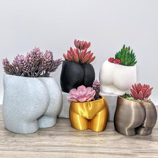 Resin Flower Pots Nordic Vases Figurines Decoration Ornaments Home Ceramic Butt Potted Plant Garden Balcony Plant Decoration - Cruish Home