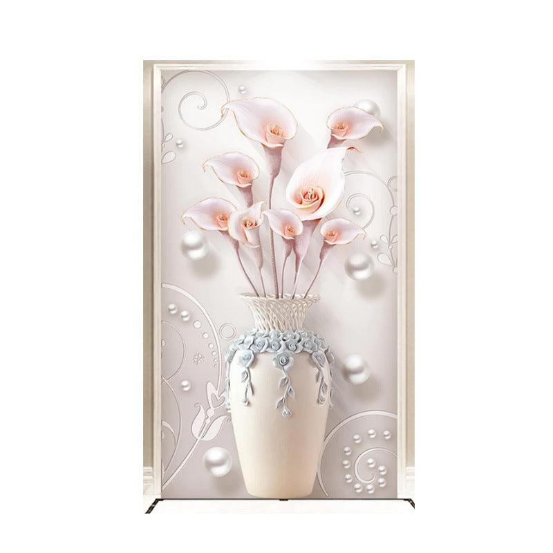 Modern Simple Relief Three-Dimensional Home And Rich Vase Mural - Cruish Home