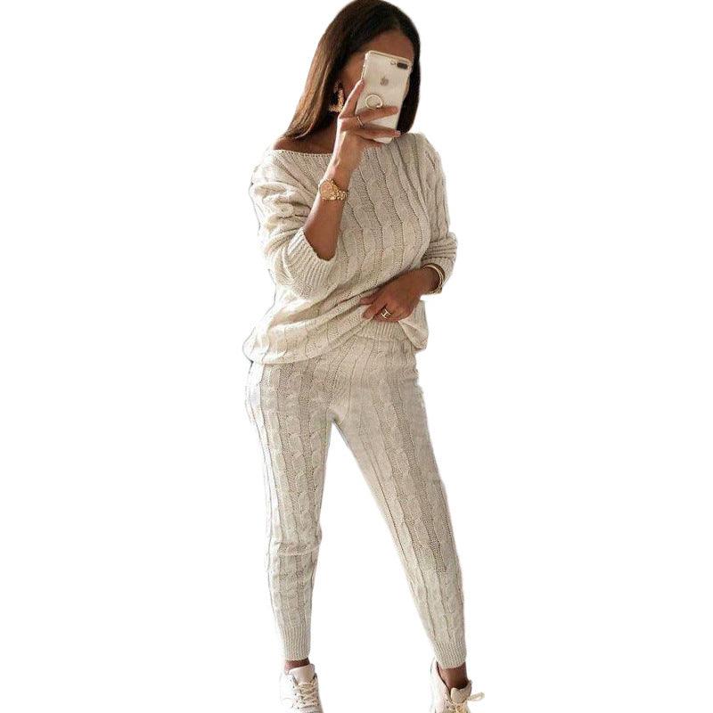 New European And American Fashion Solid Color Suit Sweater Women - Cruish Home