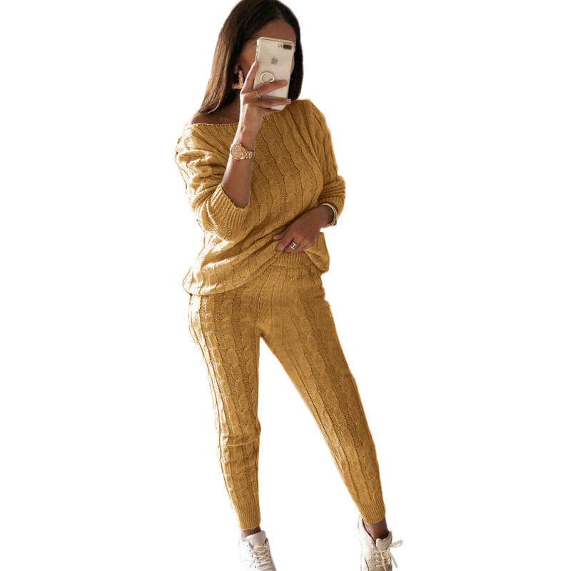 New European And American Fashion Solid Color Suit Sweater Women - Cruish Home