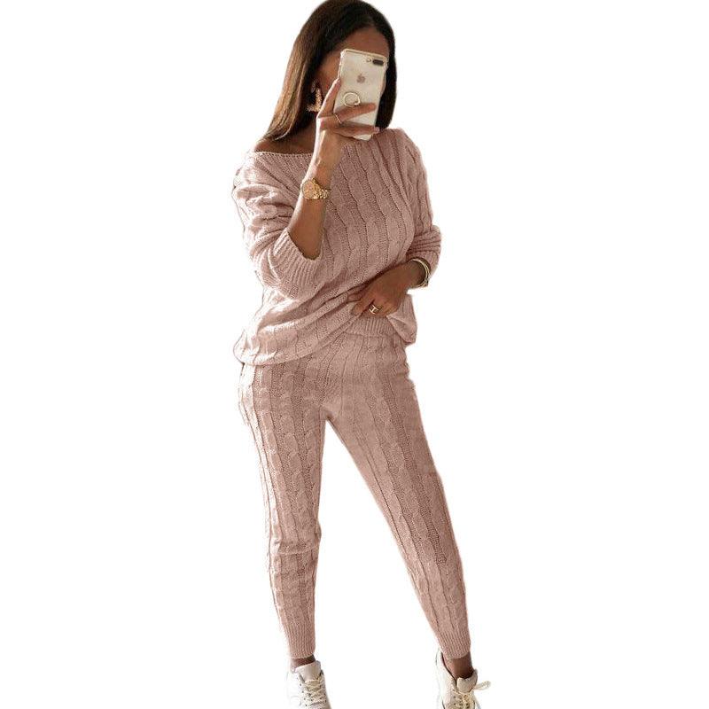 New European And American Fashion Solid Color Suit Sweater Women - Cruish Home