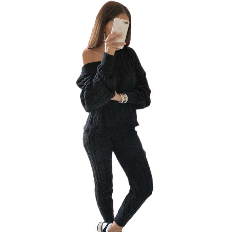 New European And American Fashion Solid Color Suit Sweater Women - Cruish Home