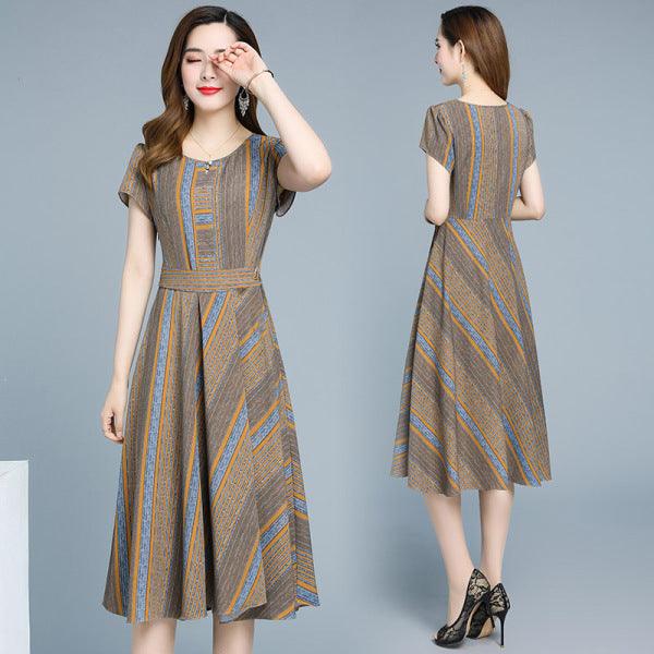 High End Broad Lady With Thin Waist And Foreign Style Chiffon Dress Summer Popular Small Skirt - Cruish Home