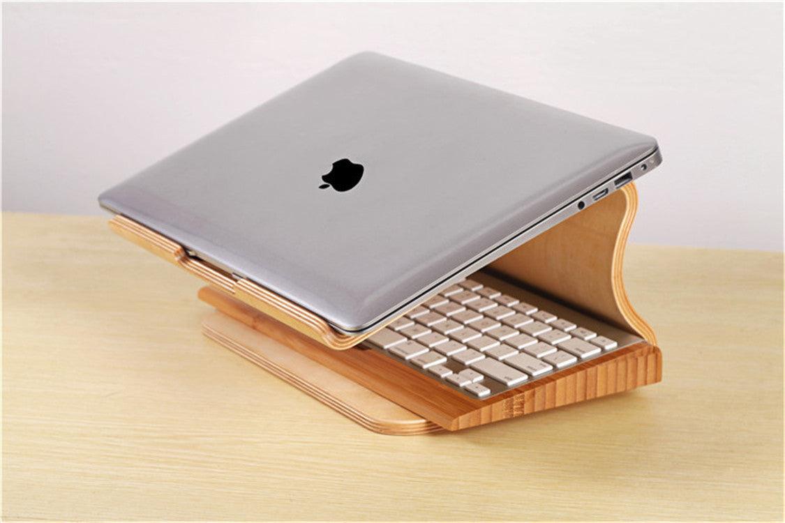 Compatible with Apple, Laptop Radiator Macbook Cooling Base Wooden Laptop Cooling Bracket - Cruish Home