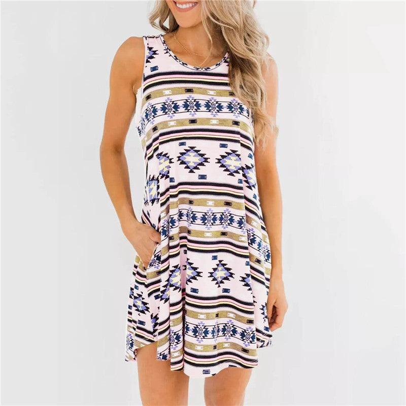 European And American Fashion Printed Women's Dress - Cruish Home