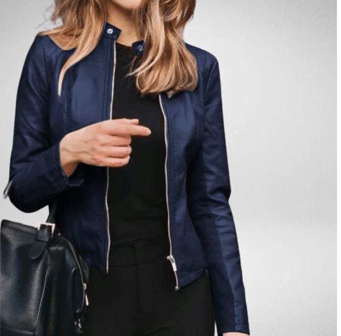 Autumn And Winter Women's Fashion Leather Pu Suit Jacket - Cruish Home