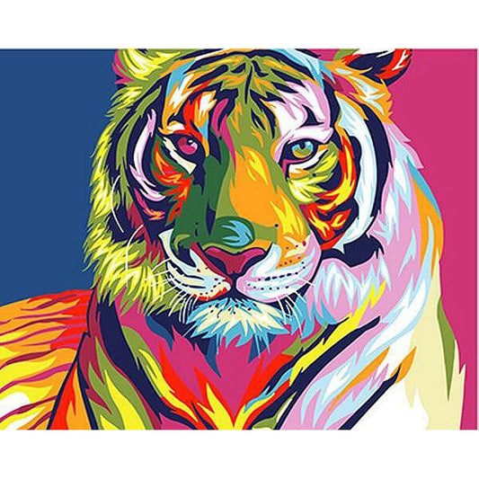 Tiger in Color - DIY Painting By Numbers Kits - Cruish Home