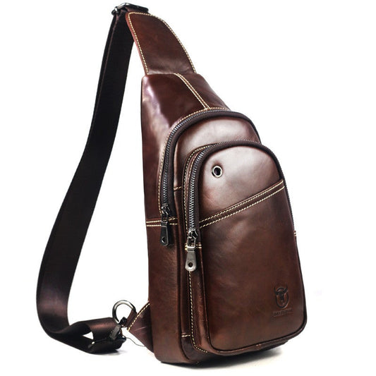 Men's Fashion Korean Style Leather Chest Bag