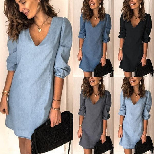 Casual Loose Cotton And Linen Dress Women's Clothing - Cruish Home