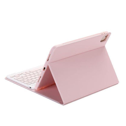 Color Flat Bluetooth Keyboard Leather Case Pen Slot - Cruish Home