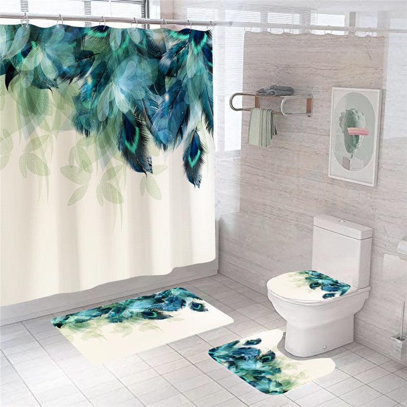 3D Digital Printing Waterproof Shower Curtain – Bathroom Set