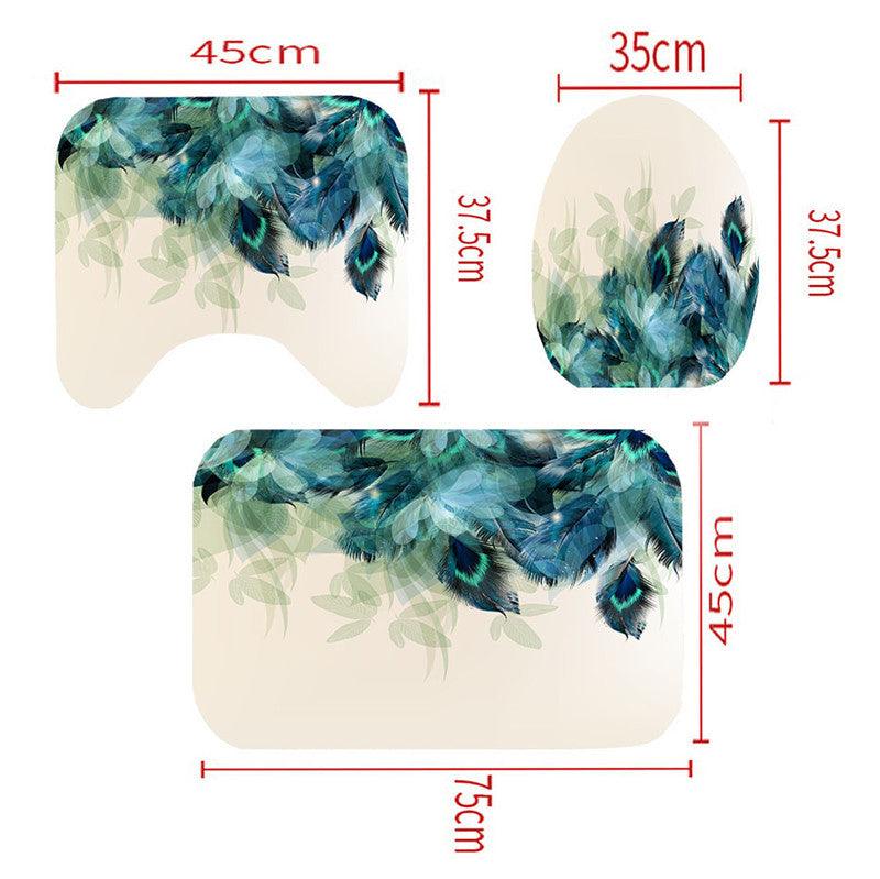 3D Digital Printing Waterproof Shower Curtain – Bathroom Set