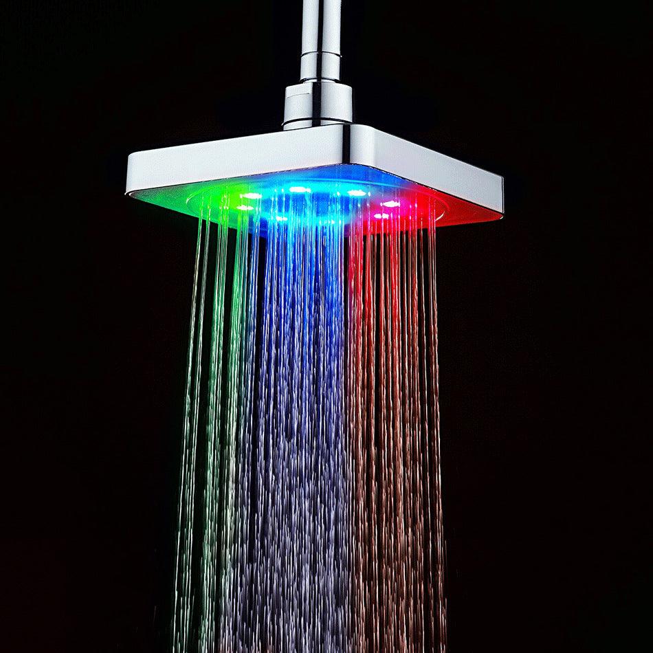 Colorful Square Temperature-Controlled Luminous Top Spray - Cruish Home