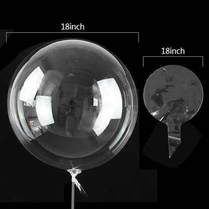 18-inch transparent latex Bobo balloon for versatile decoration