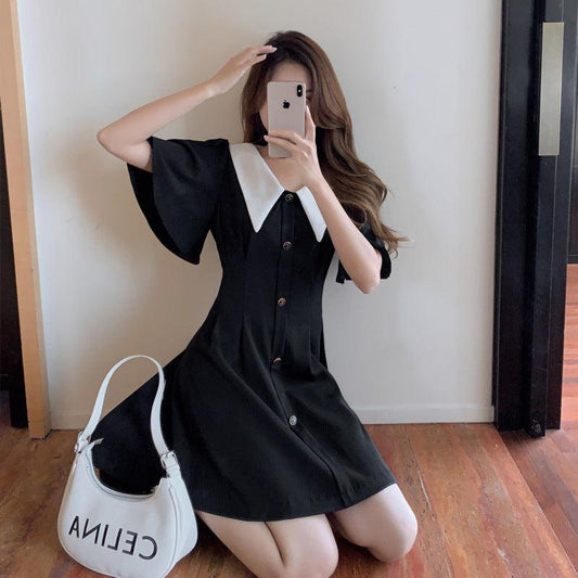 Plus Size Women's Fat Sister Mm Slim Dress Female Summer New Simple - Cruish Home