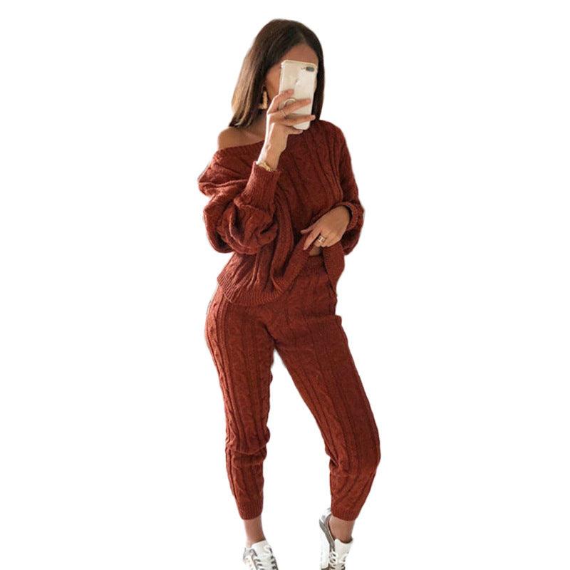 New European And American Fashion Solid Color Suit Sweater Women - Cruish Home