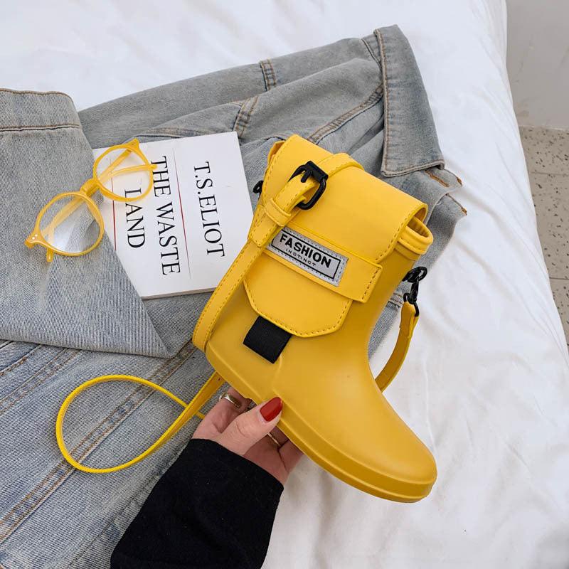 Rain Boots Bag Funny Small Bag Female Silicone Texture One-shoulder Messenger Phone Bag - Cruish Home