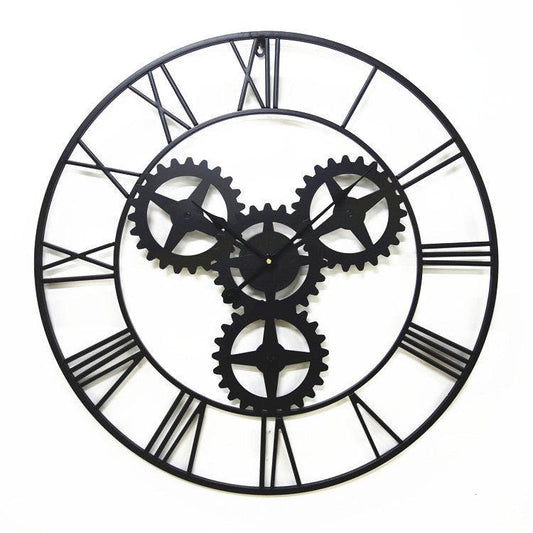 Large Size Antique And Old Metal Wall Clock American Style Wall Clock - Cruish Home