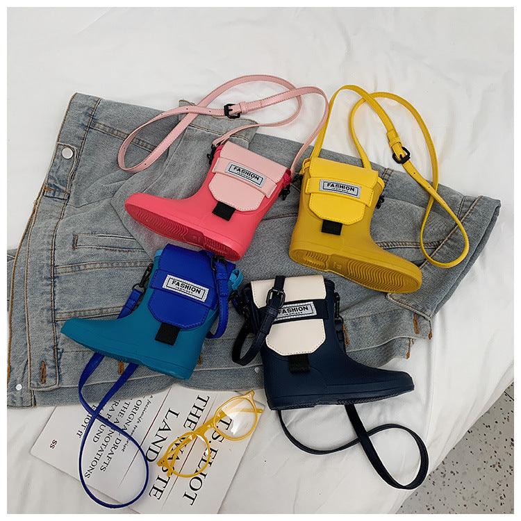 Rain Boots Bag Funny Small Bag Female Silicone Texture One-shoulder Messenger Phone Bag - Cruish Home