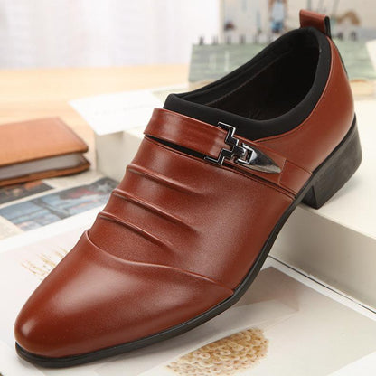 Korean Version Black Wedding Shoes Popular Men''s Shoes Pointed - Cruish Home