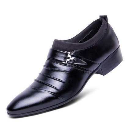 Korean Version Black Wedding Shoes Popular Men''s Shoes Pointed - Cruish Home